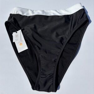 Shade & Shore Black and White Bikini Swimwear